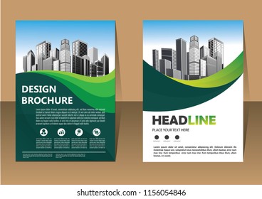 Business abstract vector template. Brochure design, cover modern layout, annual report, poster, flyer in A4 with colorful triangles, geometric shapes for tech, science, market with light background