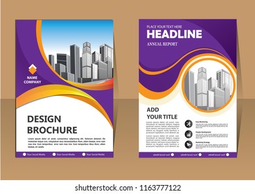 Business abstract vector template. Brochure design, cover modern layout, annual report, poster, flyer in A4 with colorful triangles, geometric shapes for tech, science, market with light background