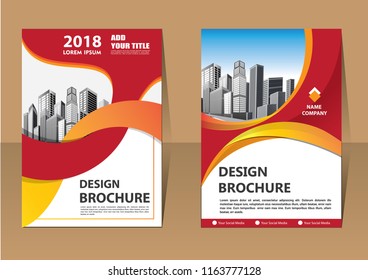 Business abstract vector template. Brochure design, cover modern layout, annual report, poster, flyer in A4 with colorful triangles, geometric shapes for tech, science, market with light background