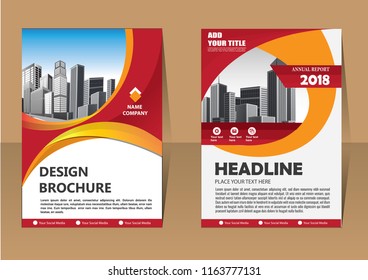 Business abstract vector template. Brochure design, cover modern layout, annual report, poster, flyer in A4 with colorful triangles, geometric shapes for tech, science, market with light background