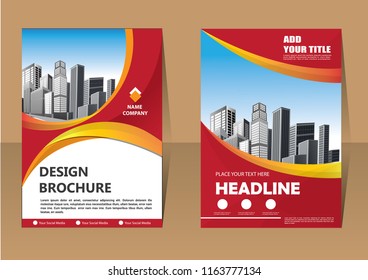Business abstract vector template. Brochure design, cover modern layout, annual report, poster, flyer in A4 with colorful triangles, geometric shapes for tech, science, market with light background