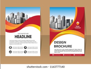 Business abstract vector template. Brochure design, cover modern layout, annual report, poster, flyer in A4 with colorful triangles, geometric shapes for tech, science, market with light background