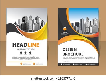 Business abstract vector template. Brochure design, cover modern layout, annual report, poster, flyer in A4 with colorful triangles, geometric shapes for tech, science, market with light background