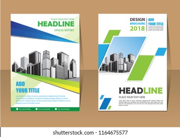 Business abstract vector template. Brochure design, cover modern layout, annual report, poster, flyer in A4 with colorful triangles, geometric shapes for tech, science, market with light background