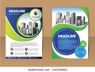 Business abstract vector template. Brochure design, cover modern layout, annual report, poster, flyer in A4 with colorful triangles, geometric shapes for tech, science, market with light background