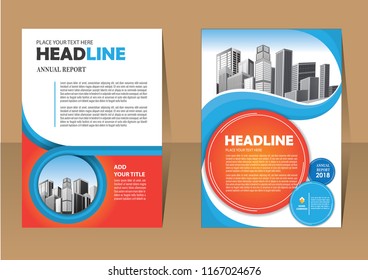 Business abstract vector template. Brochure design, cover modern layout, annual report, poster, flyer in A4 with colorful triangles, geometric shapes for tech, science, market with light background
