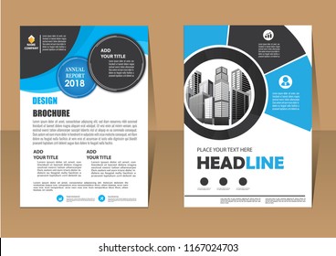 Business abstract vector template. Brochure design, cover modern layout, annual report, poster, flyer in A4 with colorful triangles, geometric shapes for tech, science, market with light background