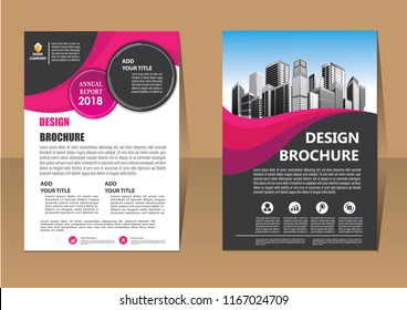 Business abstract vector template. Brochure design, cover modern layout, annual report, poster, flyer in A4 with colorful triangles, geometric shapes for tech, science, market with light background