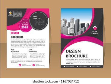 Business abstract vector template. Brochure design, cover modern layout, annual report, poster, flyer in A4 with colorful triangles, geometric shapes for tech, science, market with light background