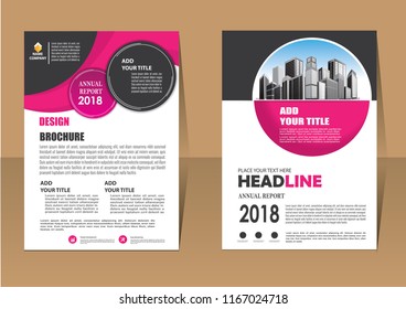 Business abstract vector template. Brochure design, cover modern layout, annual report, poster, flyer in A4 with colorful triangles, geometric shapes for tech, science, market with light background