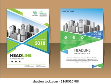 Business abstract vector template. Brochure design, cover modern layout, annual report, poster, flyer in A4 with colorful triangles, geometric shapes for tech, science, market with light background
