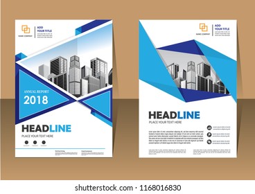 Business abstract vector template. Brochure design, cover modern layout, annual report, poster, flyer in A4 with colorful triangles, geometric shapes for tech, science, market with light background
