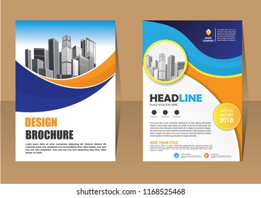Business abstract vector template. Brochure design, cover modern layout, annual report, poster, flyer in A4 with colorful triangles, geometric shapes for tech, science, market with light background