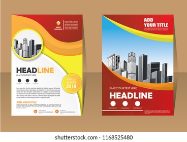 Business abstract vector template. Brochure design, cover modern layout, annual report, poster, flyer in A4 with colorful triangles, geometric shapes for tech, science, market with light background