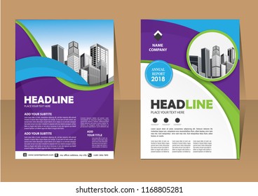 Business abstract vector template. Brochure design, cover modern layout, annual report, poster, flyer in A4 with colorful triangles, geometric shapes for tech, science, market with light background