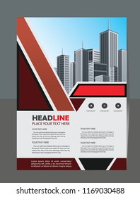 Business abstract vector template. Brochure design, cover modern layout, annual report,
poster, flyer in A4 with colorful triangles, geometric shapes for tech, science, market with light background