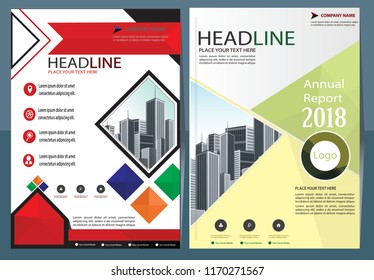 Business abstract vector template Brochure design cover modern layout annual report
poster flyer in A4 with colorful triangles geometric shapes for tech science market with light background