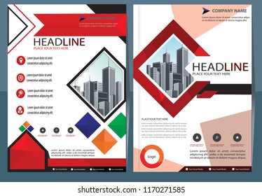 Business abstract vector template Brochure design cover modern layout annual report
poster flyer in A4 with colorful triangles geometric shapes for tech science market with light background