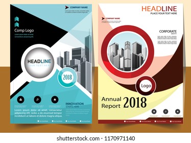 Business abstract vector template Brochure design cover modern layout annual report
poster flyer in A4 with colorful triangles geometric shapes for tech science market with light background
