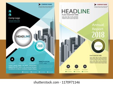 Business abstract vector template Brochure design cover modern layout annual report
poster flyer in A4 with colorful triangles geometric shapes for tech science market with light background
