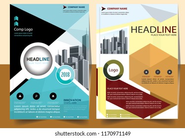 Business abstract vector template Brochure design cover modern layout annual report
poster flyer in A4 with colorful triangles geometric shapes for tech science market with light background
