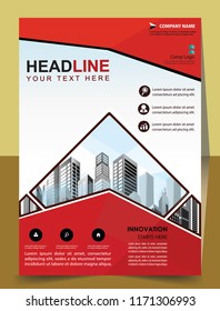 Business abstract vector template Brochure design cover modern layout annual report
poster flyer in A4 with colorful triangles geometric shapes for tech science market with light background