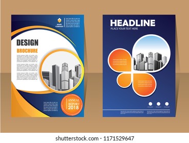 Business abstract vector template. Brochure design, cover modern layout, annual report, poster, flyer in A4 with colorful triangles, geometric shapes for tech, science, market with light background