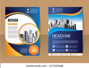 Business abstract vector template. Brochure design, cover modern layout, annual report, poster, flyer in A4 with colorful triangles, geometric shapes for tech, science, market with light background