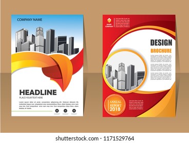 Business abstract vector template. Brochure design, cover modern layout, annual report, poster, flyer in A4 with colorful triangles, geometric shapes for tech, science, market with light background