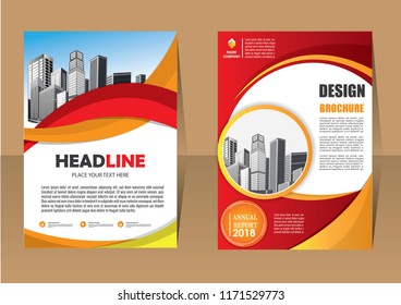Business abstract vector template. Brochure design, cover modern layout, annual report, poster, flyer in A4 with colorful triangles, geometric shapes for tech, science, market with light background