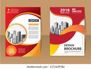 Business abstract vector template. Brochure design, cover modern layout, annual report, poster, flyer in A4 with colorful triangles, geometric shapes for tech, science, market with light background