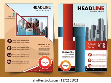 Business abstract vector template Brochure design cover modern layout annual report
poster flyer in A4 with colorful triangles geometric shapes for tech science market with light background