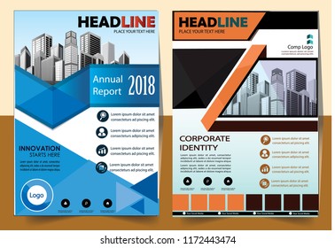 Business abstract vector template Brochure design cover modern layout annual report
poster flyer in A4 with colorful triangles geometric shapes for tech science market with light background