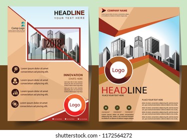 Business abstract vector template Brochure design cover modern layout annual report
poster flyer in A4 with colorful triangles geometric shapes for tech science market with light background
