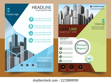 Business abstract vector template Brochure design cover modern layout annual report
poster flyer in A4 with colorful triangles geometric shapes for tech science market with light background