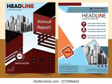 Business abstract vector template Brochure design cover modern layout annual report
poster flyer in A4 with colorful triangles geometric shapes for tech science market with light background