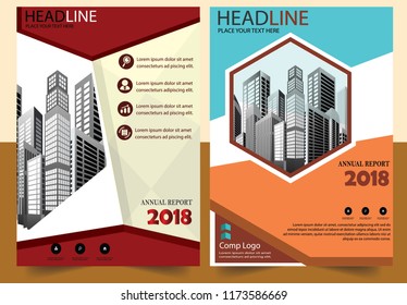 Business abstract vector template Brochure design cover modern layout annual report
poster flyer in A4 with colorful triangles geometric shapes for tech science market with light background