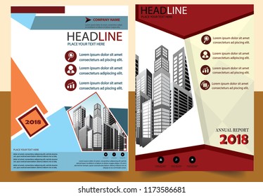 Business abstract vector template Brochure design cover modern layout annual report
poster flyer in A4 with colorful triangles geometric shapes for tech science market with light background