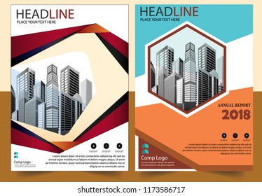 Business abstract vector template Brochure design cover modern layout annual report
poster flyer in A4 with colorful triangles geometric shapes for tech science market with light background