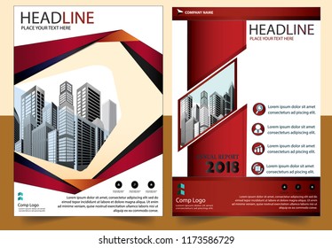 Business abstract vector template Brochure design cover modern layout annual report
poster flyer in A4 with colorful triangles geometric shapes for tech science market with light background