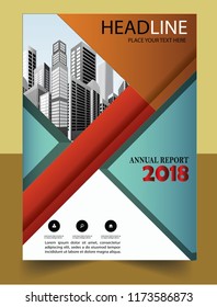 Business abstract vector template Brochure design cover modern layout annual report
poster flyer in A4 with colorful triangles geometric shapes for tech science market with light background