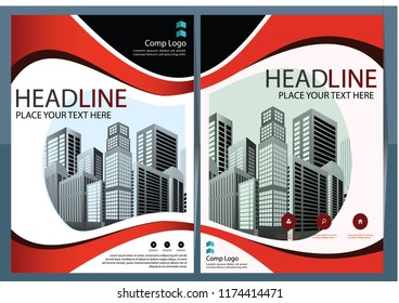 Business abstract vector template Brochure design cover modern layout annual report poster flyer in A4 with colorful triangles geometric shapes for tech science market with light background
