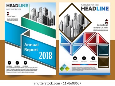 Business abstract vector template Brochure design cover modern layout annual report
poster flyer in A4 with colorful triangles geometric shapes for tech science market with light background
