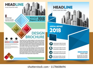 Business abstract vector template Brochure design cover modern layout annual report
poster flyer in A4 with colorful triangles geometric shapes for tech science market with light background
