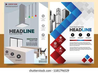 Business abstract vector template Brochure design cover modern layout annual report
poster flyer in A4 with colorful triangles geometric shapes for tech science market with light background