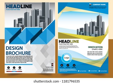 Business abstract vector template Brochure design cover modern layout annual report
poster flyer in A4 with colorful triangles geometric shapes for tech science market with light background