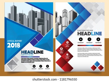 Business abstract vector template Brochure design cover modern layout annual report
poster flyer in A4 with colorful triangles geometric shapes for tech science market with light background