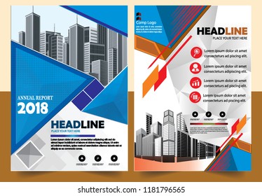 Business abstract vector template Brochure design cover modern layout annual report
poster flyer in A4 with colorful triangles geometric shapes for tech science market with light background