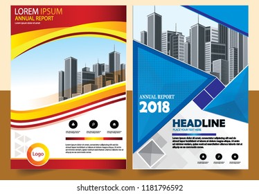 Business abstract vector template Brochure design cover modern layout annual report
poster flyer in A4 with colorful triangles geometric shapes for tech science market with light background