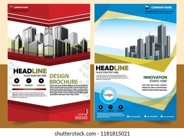 Business abstract vector template Brochure design cover modern layout annual report
poster flyer in A4 with colorful triangles geometric shapes for tech science market with light background